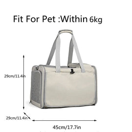 Pet Bag Portable Bag for Outings Foldable Car Shoulder Portable Cat Bag Large Capacity Two Cat Outing Bag
