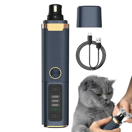 Dog Nail Trimmers Rechargeable Dog Nail Grinder With LED Light Rechargeable Dog Trimmer For Paws Pet Grooming Supplies For Small