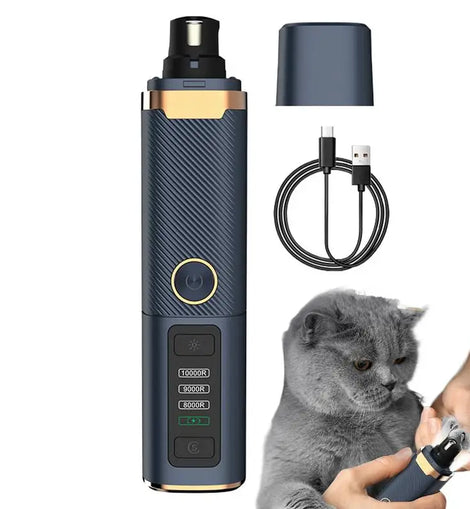 Dog Nail Trimmers Rechargeable Dog Nail Grinder With LED Light Rechargeable Dog Trimmer For Paws Pet Grooming Supplies For Small