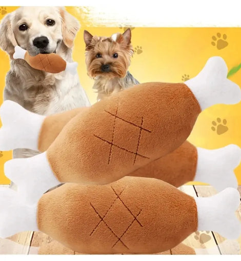 Pet Push Toys, Dogs, Self Relieving and Vocalizing Toys, Cat Teeth Grinding and Bite Resistant Interactive Toys Bone