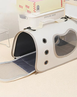 Portable Pet Carrier Bag for Small Dogs Cats Outdoor Foldable Cat Bag Breathable Cat Shoulder Bag Kitten Carrying Bag
