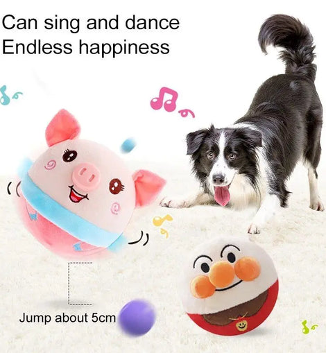Pet Smart Cat Toy Electric Automatic Plush Bouncing Toys Interactive Toys Self-moving Kitten Toys for Indoor Playing