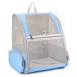 Cat bag for outdoor use, portable large capacity pet bag, transparent backpack, all season universal dog bag, breathable
