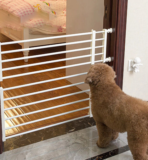 Household Pet Railing Isolation Door Anti-blocking Cat Dog Fence Indoor Cage Small Medium Pets Length 55.8-100cm Width 24cm