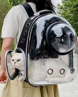 Pet Cat Carrying Bag Space Pet Backpacks Breathable Portable Transparent Backpack Puppy Dog Transport Carrier Space Capsule Bags