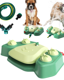 Outdoor Water Sprinkler for Pet, Water Sprinkler for Dogs, Easy Large or Small Pet, Drinking Playset, Dogs Toys for Summer Water