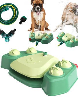 Outdoor Water Sprinkler for Pet, Water Sprinkler for Dogs, Easy Large or Small Pet, Drinking Playset, Dogs Toys for Summer Water