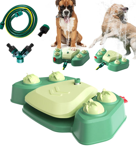 Outdoor Water Sprinkler for Pet, Water Sprinkler for Dogs, Easy Large or Small Pet, Drinking Playset, Dogs Toys for Summer Water