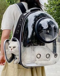 Pet Cat Carrying Bag Pet Backpacks Breathable Portable Transparent Backpack Puppy Dog cat Transport Carrier Space Capsule Bags