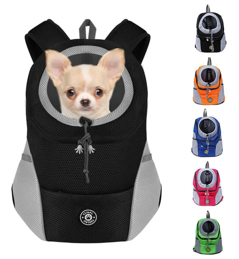Pet Backpack Portable Portable dog Double Shoulder bag  Outdoor Travel cat Carrier Bag Pet Dog Front Bag Mesh Backpack