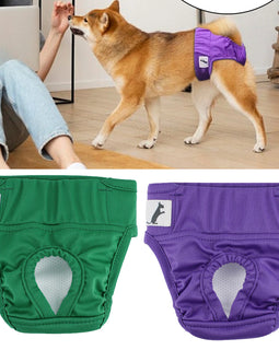 Pet Soft Diapers Puppy & Doggy Diapers Washable Reusable Highly Absorbent Dog Heat Panties With Strong & Flexible Closure For