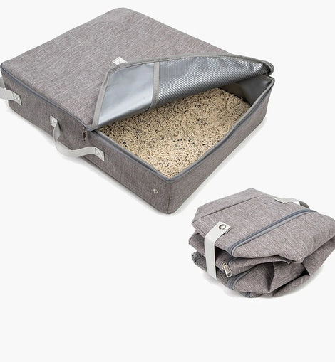1PC Pet Litter Box, Extra Large, Splash Proof, Waterproof, Portable, Foldable, And Mobile For Outdoor Use