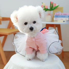 Petty Princess Dress Pink Upper Body Pet Dress Dog Cat Wedding Dress Princess Dress