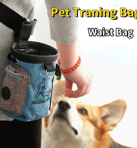 Pet Training Waist Bag Portable Outdoor Poo Bags Pet Training Special Snack Bag Dog Food Training Treat Bag Detachable
