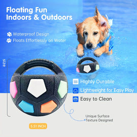 Pet Dog Toy Football Shape,Durable Rubber,Squeaky,Suitable for Medium to Large Breeds Interactive Pet Toy,Companion Toy for Pets