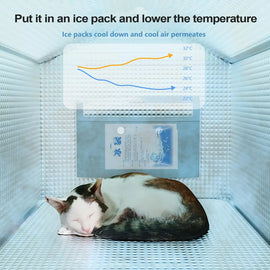 Pet Cooling House Dog Cooling Shelter All Seasons Pet Accessory  Comfortable Kitten Cooler House for Small Large Medium Cat