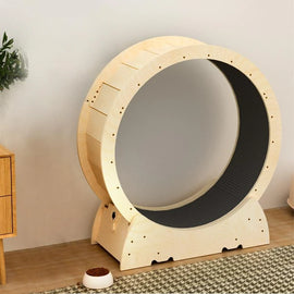 Roller Pet Treadmill Anti-pinch Solid Wood Multi-layer Board Silent Pet Roller Sports Running Wheel Cat Exercise Toys