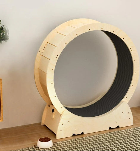 Roller Pet Treadmill Anti-pinch Solid Wood Multi-layer Board Silent Pet Roller Sports Running Wheel Cat Exercise Toys