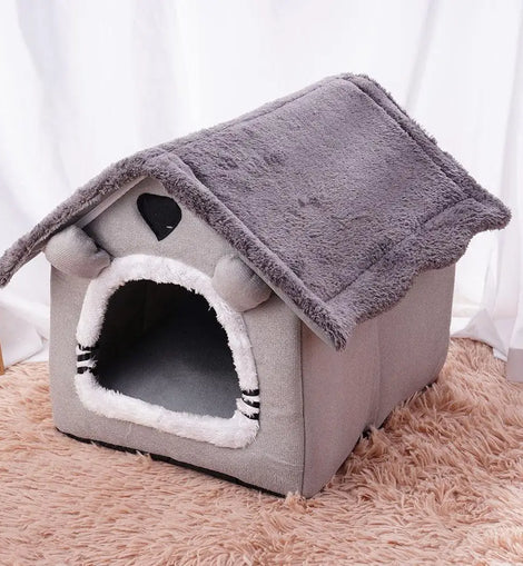 Pet Supplies Bed House Foldable Pet House Removable Washable Cat House Puppy Cave Sofa for Small Dogs and Small and Medium Cats
