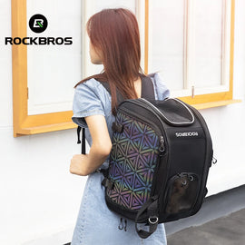 Pet Carrier Bags Breathable Portable Outdoor Travel Bicycle Rack Pet Bag Transport Bag For Pets