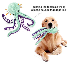 Large Squeaky Pet Dog Toy-Plush Dog Toys with Soft Fabric for Small Medium Large Dogs Daily Companionship, Training Reward Gift