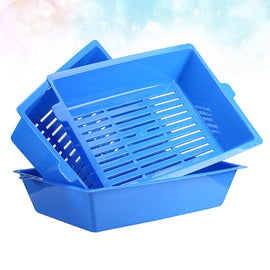 1Pc Durable Cat Litter Box Comfortable Pet Basin Training Toilet Supplies Litter Pan Pet Products Clean Home Cat House Cat