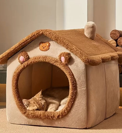 Cat and dog house and nest for small dogs and cats, four-season removable and washable dog house, cat nest and bed, pet supplies
