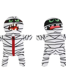 Pet Toy for Dogs   Plush Mummy Puzzle Toy with Squeaker, Hide   Treat Game, Durable Chew  Proof Boredom Buster for Puppies