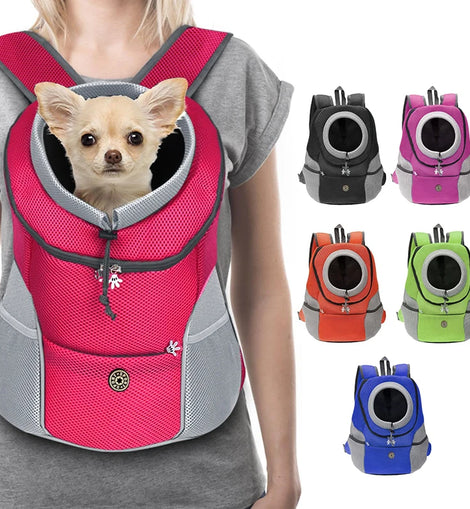 Pet Dog Carrier Bag Carrier For Dogs Backpack Out Double Shoulder Portable Travel Backpack Outdoor Pet Carrier Bag Travel Set