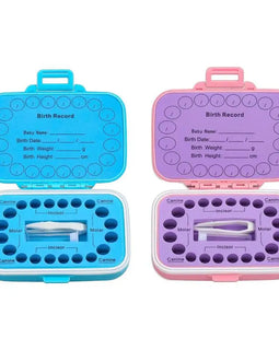 Baby Teeth Keepsake Box, Colored Tooth Holders, Container Organizer for Lost Teeth, Teeth Lanugo Storage Saver