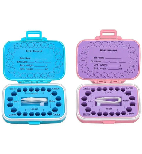 Baby Teeth Keepsake Box, Colored Tooth Holders, Container Organizer for Lost Teeth, Teeth Lanugo Storage Saver