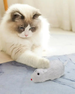 1pcs Fun Mouses Toy and Interactive Plush Wind-Up for Cats Dogs and Kids Mechanical Moving Animal Toy for Playtime and Pranks