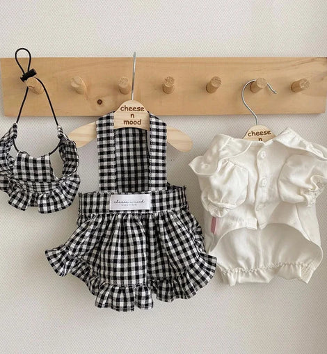 Pet Dress for Dog Small Dogs Summer Pet Plaid Dog Suspender Skirt Cute Cat Princess Dress Luxury Pet Shirt Chihuahua Dog Clothes