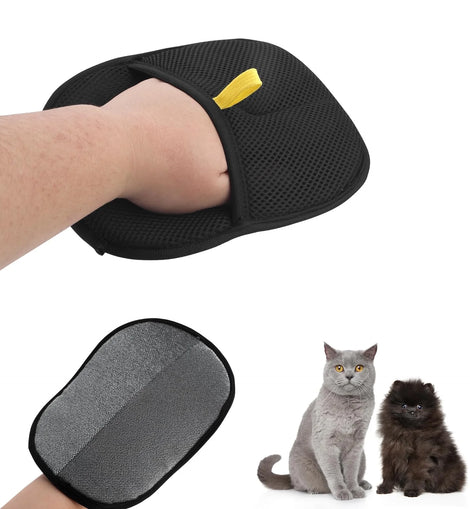 Pet Hair Removal Tool Reusable Static Removal Gloves, Double-Sided Grooming Gloves for Pets, Removes Pet Fur Hair for Carpets