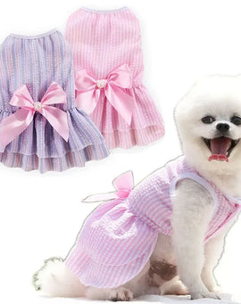 Dog Dresses for Small Dogs Cats Puppy Clothes Summer Princess Pet Dresses Girl Female Doggies Tutu Skirt Apparel for Chihuahua