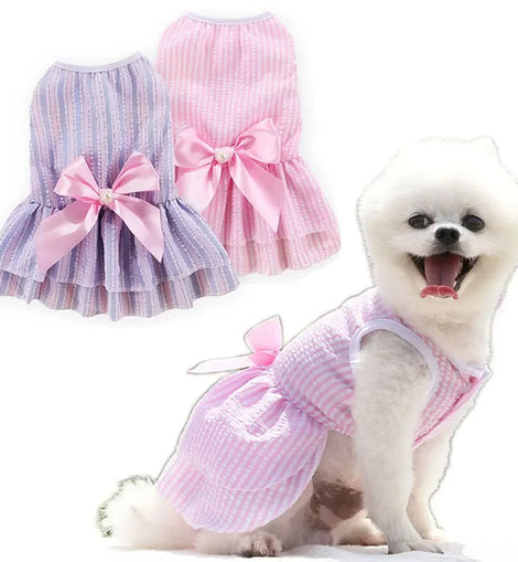 Dog Dresses for Small Dogs Cats Puppy Clothes Summer Princess Pet Dresses Girl Female Doggies Tutu Skirt Apparel for Chihuahua